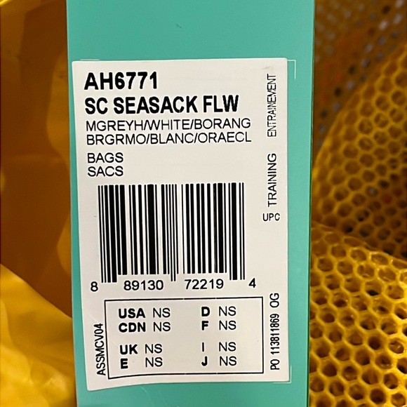 Adidas Stella McCartney Sport Seasack bag backpack gym bag tote new sack floral - Picture 16 of 16